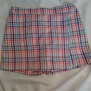 2/$15 Talbots Plaid Golf Tennis Skort